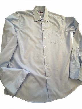 Seindensticker Classic light blue long-sleeve dress shirt-Modern Cut-Size 42